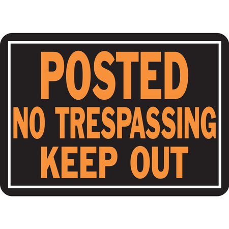 HY-KO Posted No Trespassing Keep Out Sign 9.25" x 14", 12PK A00813